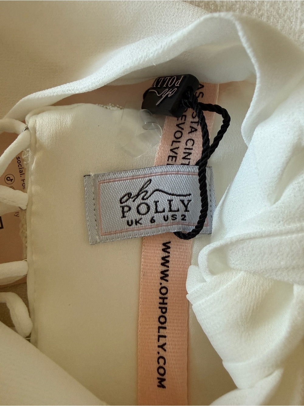 Oh Polly Alyse Embellished Mini Corset Dress Pearl 2 - Picture 4 of 4